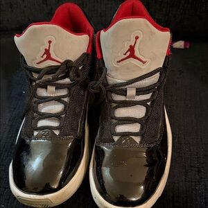Jordan Black/Red High-Top Sneakers